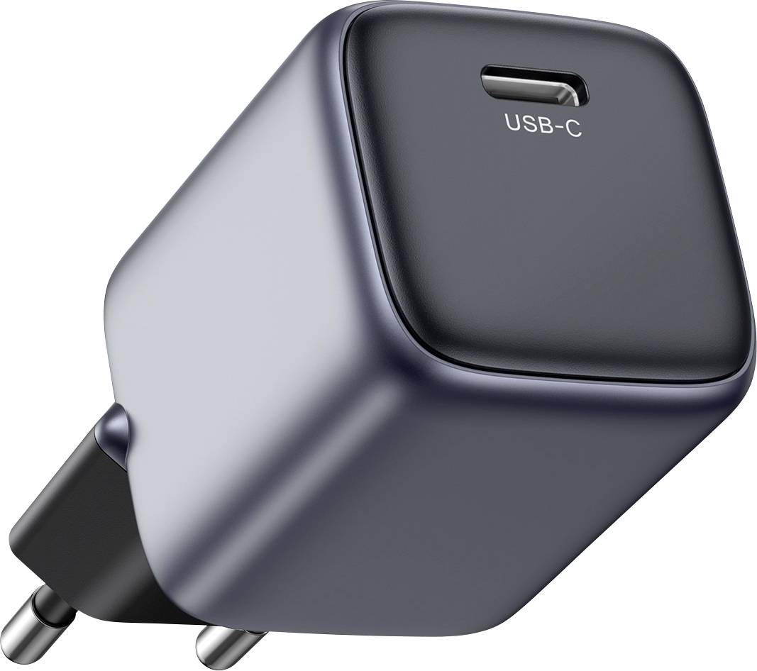 UGREEN Nexode Mini Ladeadapter 20W USB-C® Buchse USB PD Schwarz, Grau Innenbereich