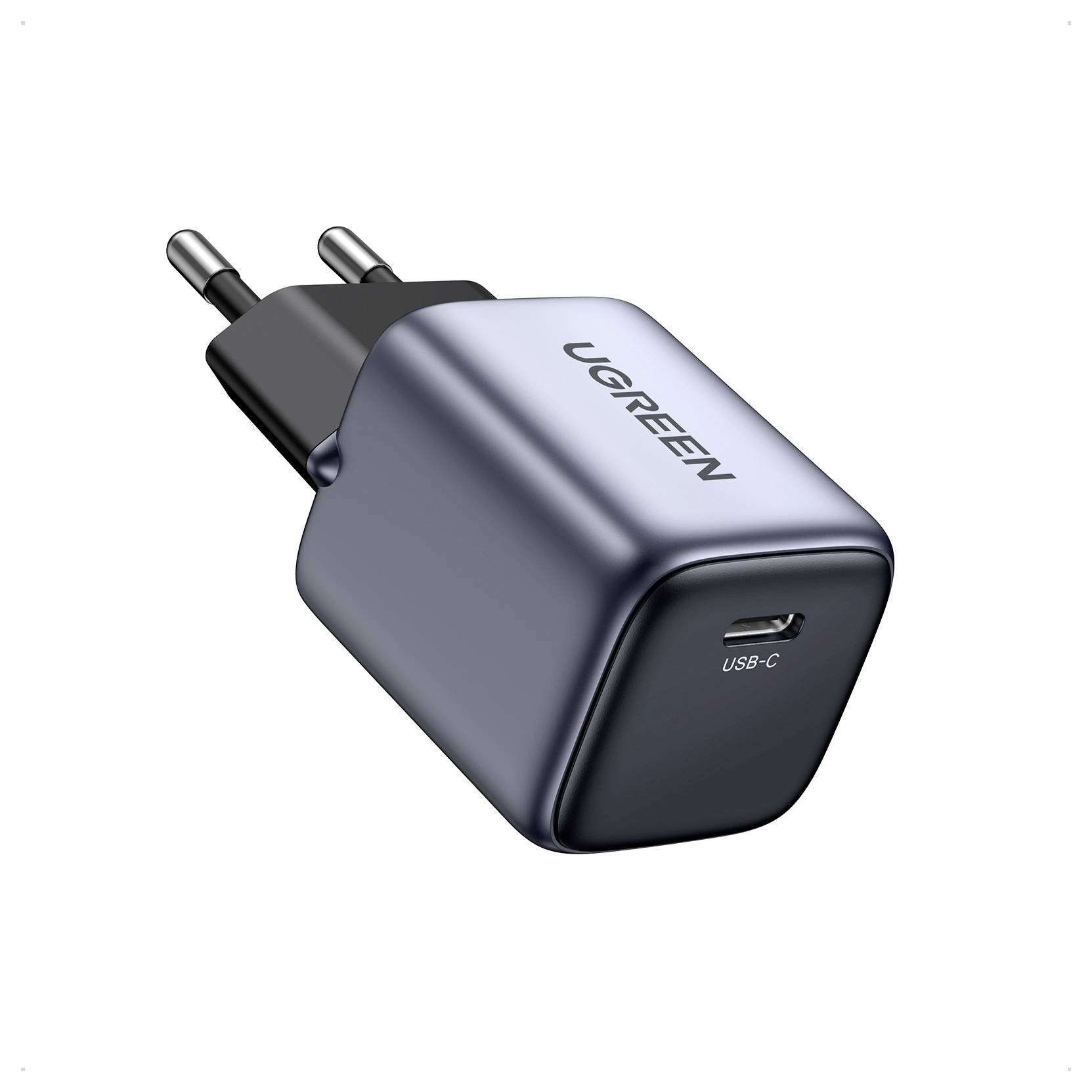 UGREEN Nexode Mini Ladeadapter 20W USB-C® Buchse USB PD Schwarz, Grau Innenbereich