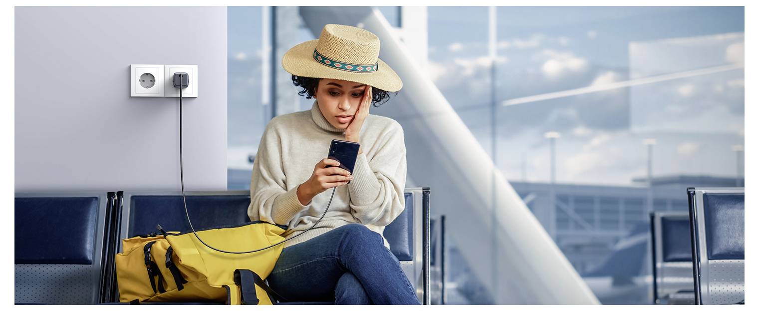 UGREEN Nexode Mini Ladeadapter 20W USB-C® Buchse USB PD Schwarz, Grau Innenbereich