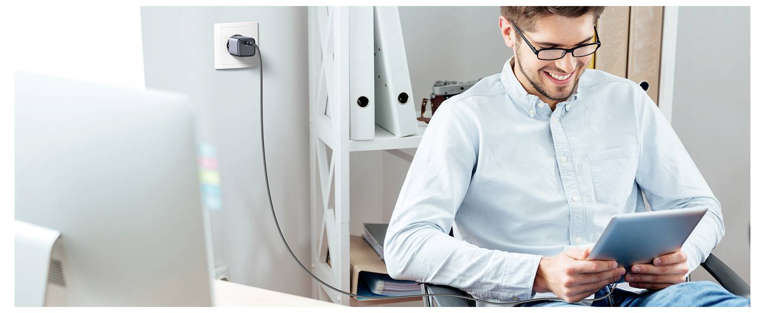 UGREEN Nexode Mini Ladeadapter 20W USB-C® Buchse USB PD Schwarz, Grau Innenbereich