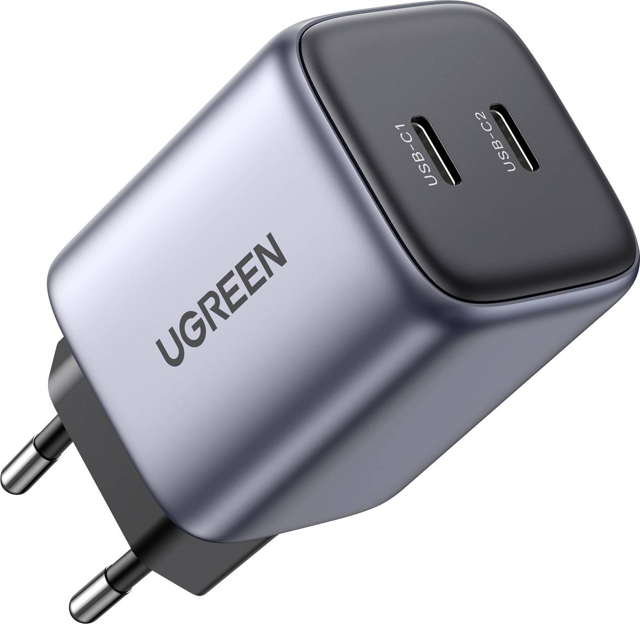 UGREEN Nexode Ladeadapter 45W USB-C® Buchse, USB-C® Buchse USB PD Schwarz, Grau Innenbereich
