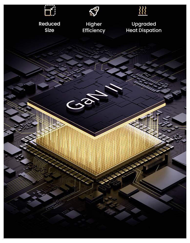 UGREEN Nexode Pro Ladeadapter 160W USB-C® Buchse, USB-C® Buchse, USB-C® Buchse, USB-A Buchse USB PD Schwarz, Grau Innenbereich