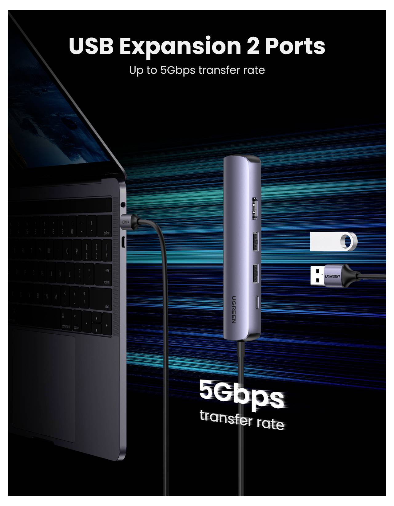 UGREEN USB-C® Dockingstation 10919 Passend für Marke Dockingstations: Universal