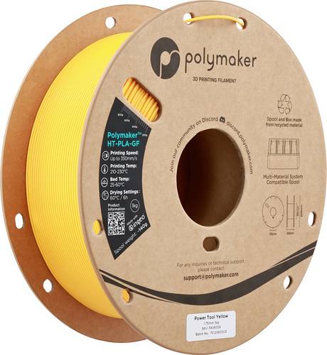 Polymaker PA18006 HT-PLA-GF Filament HT-PLA-GF Hochtemperaturbeständig, Glasfaserverstärkt, Matt, H