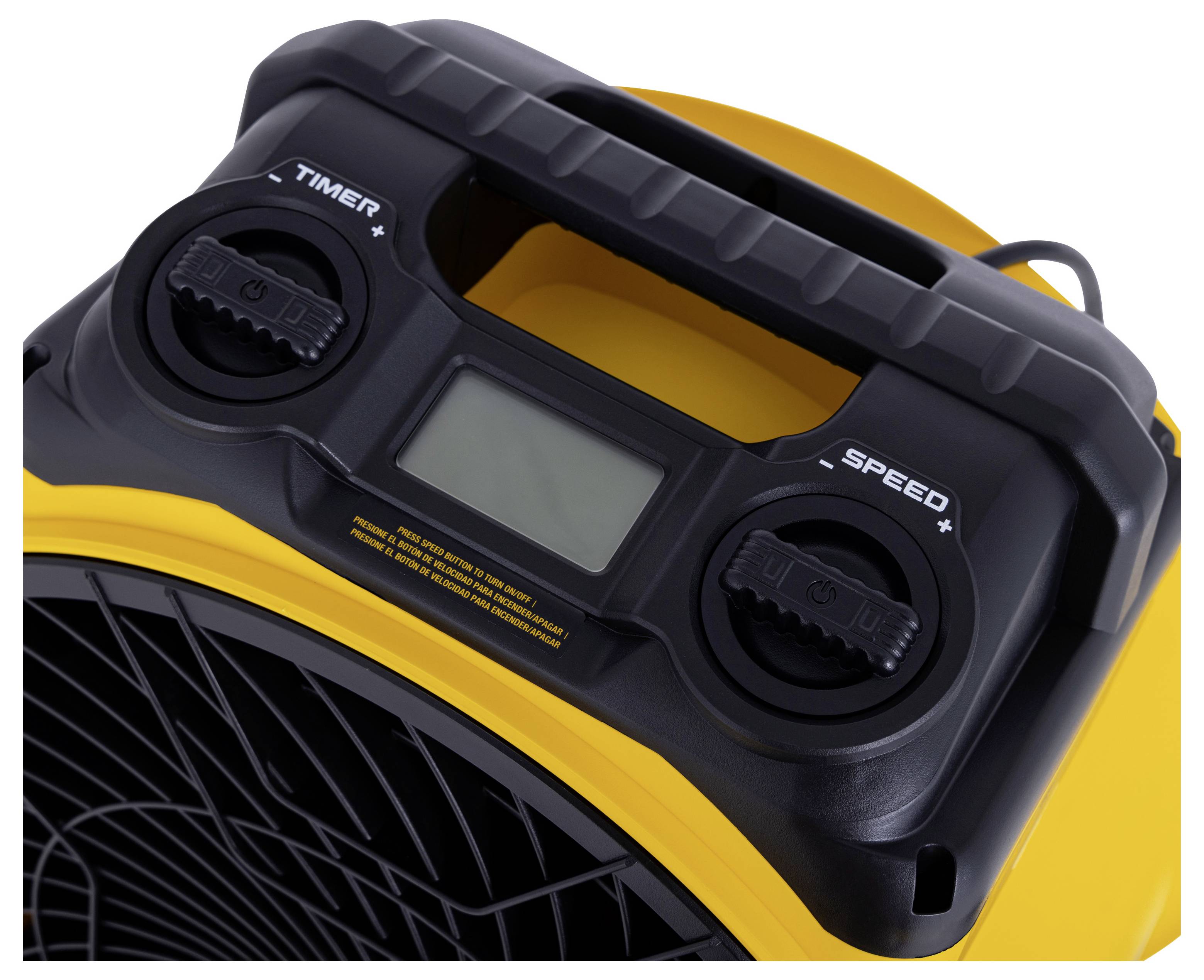 DEWALT DXF1652 Bodenventilator 116W Yellow LED-Display, Timer, inkl. Luftreiniger