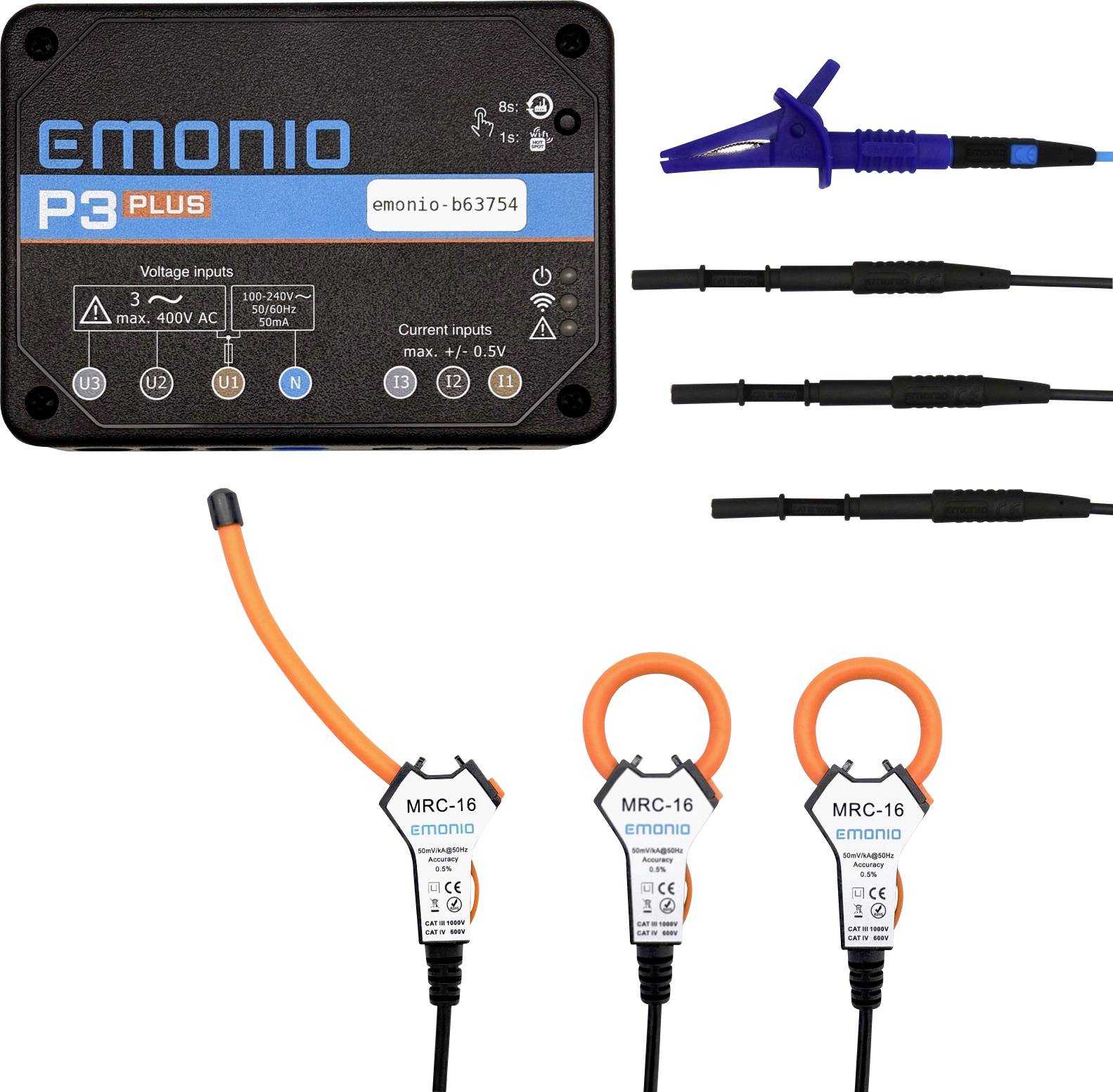 Emonio P3plus 25mm Energiekosten-Messgeräte-Set