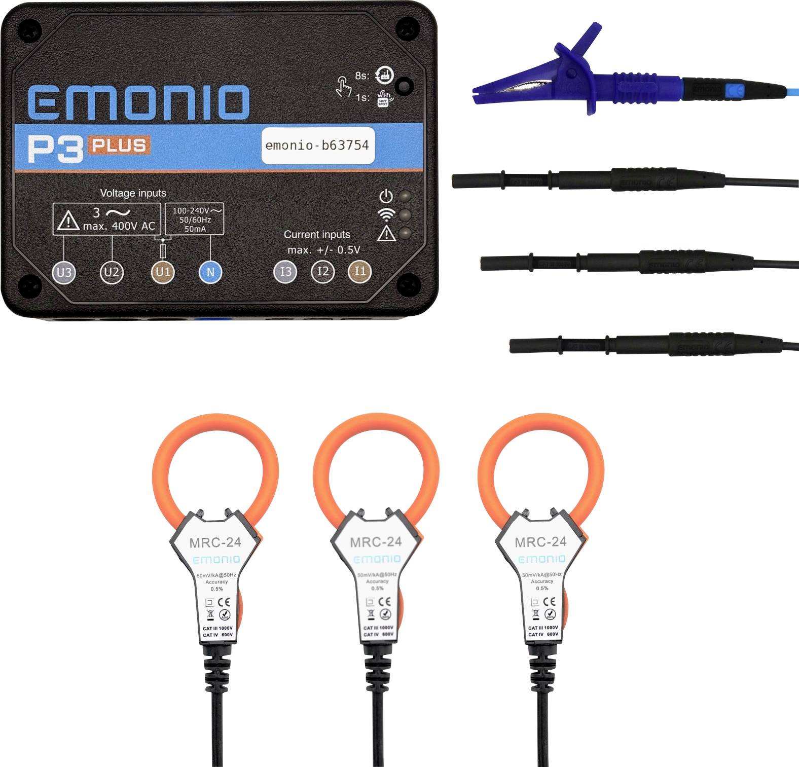 Emonio P3plus 30mm Energiekosten-Messgeräte-Set