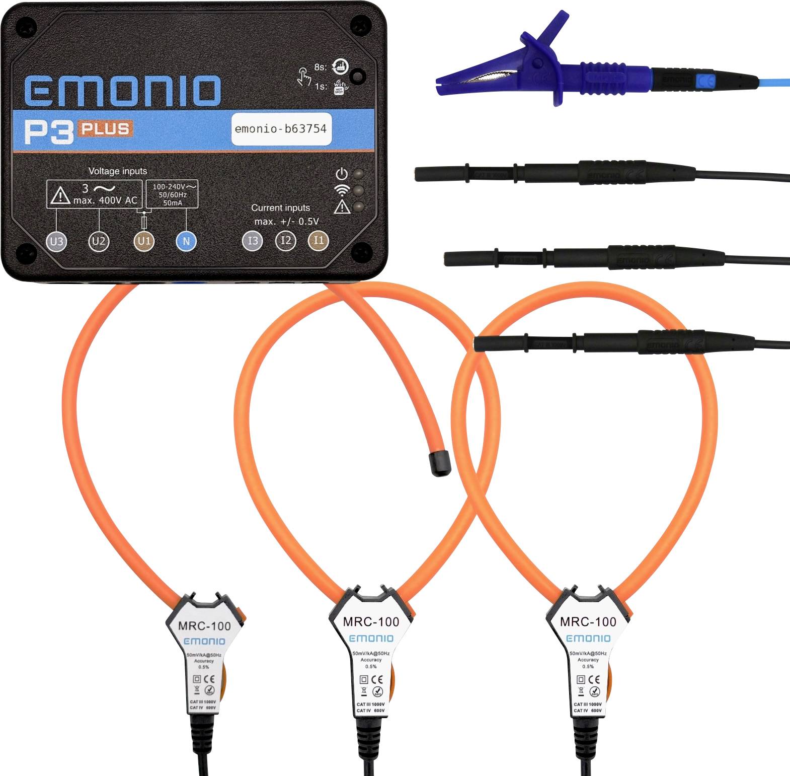 Emonio P3plus 100mm Energiekosten-Messgeräte-Set