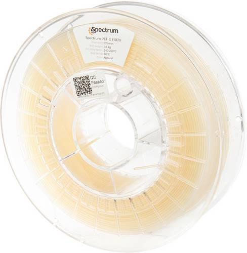 Spectrum Filaments 80416 PET-G FX120 Filament PETG hitzebeständig, flexibel, geruchsarm, chemisch b