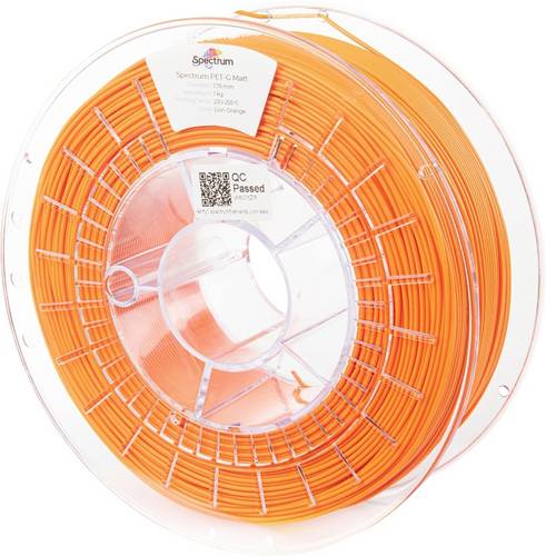 Spectrum Filaments 80547 PET-G MATT Filament PETG Matt, UV-beständig, verzugsfrei 1.75 mm 1000 g Or