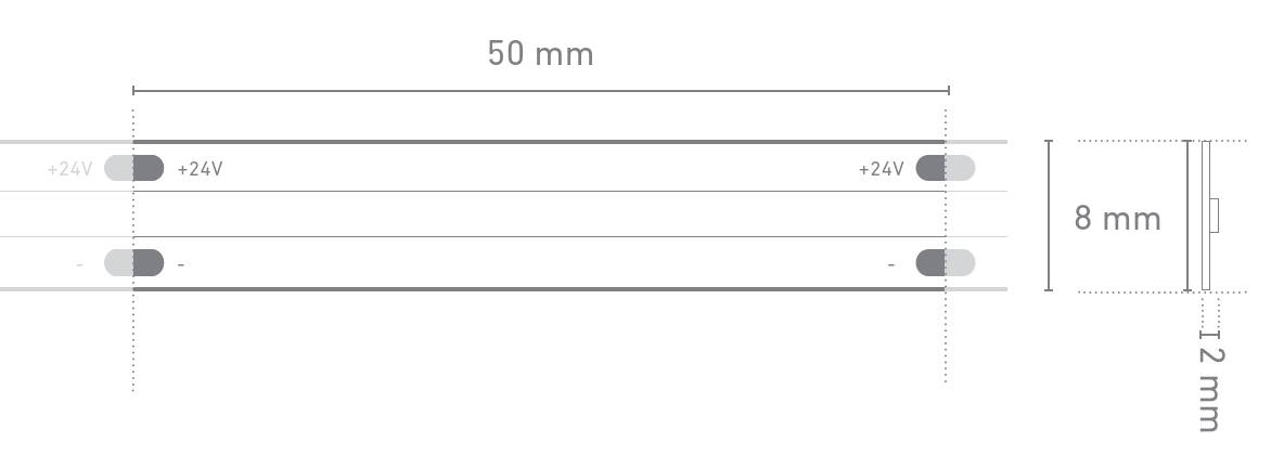 Barthelme 51542727 LED-Streifen mit Lötanschluss 24 V/DC 5000mm Warmweiß 5m