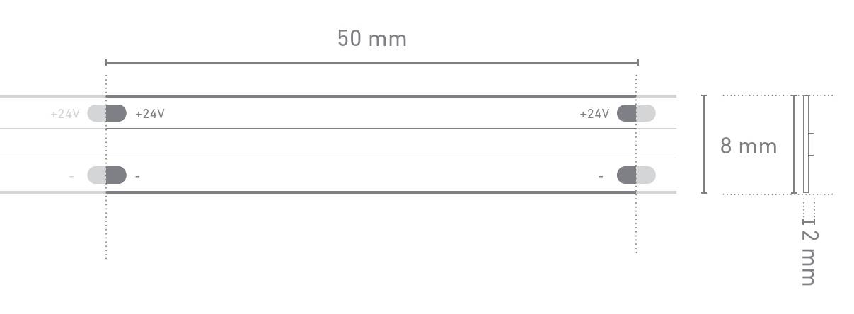 Barthelme 51542840 LED-Streifen EEK: F (A - G) mit Lötanschluss 24 V/DC 5000mm Kaltweiß 5m