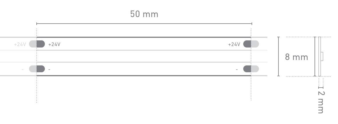 Barthelme 51542930 LED-Streifen EEK: F (A - G) mit Lötanschluss 24 V/DC 5000mm Weiß 5m