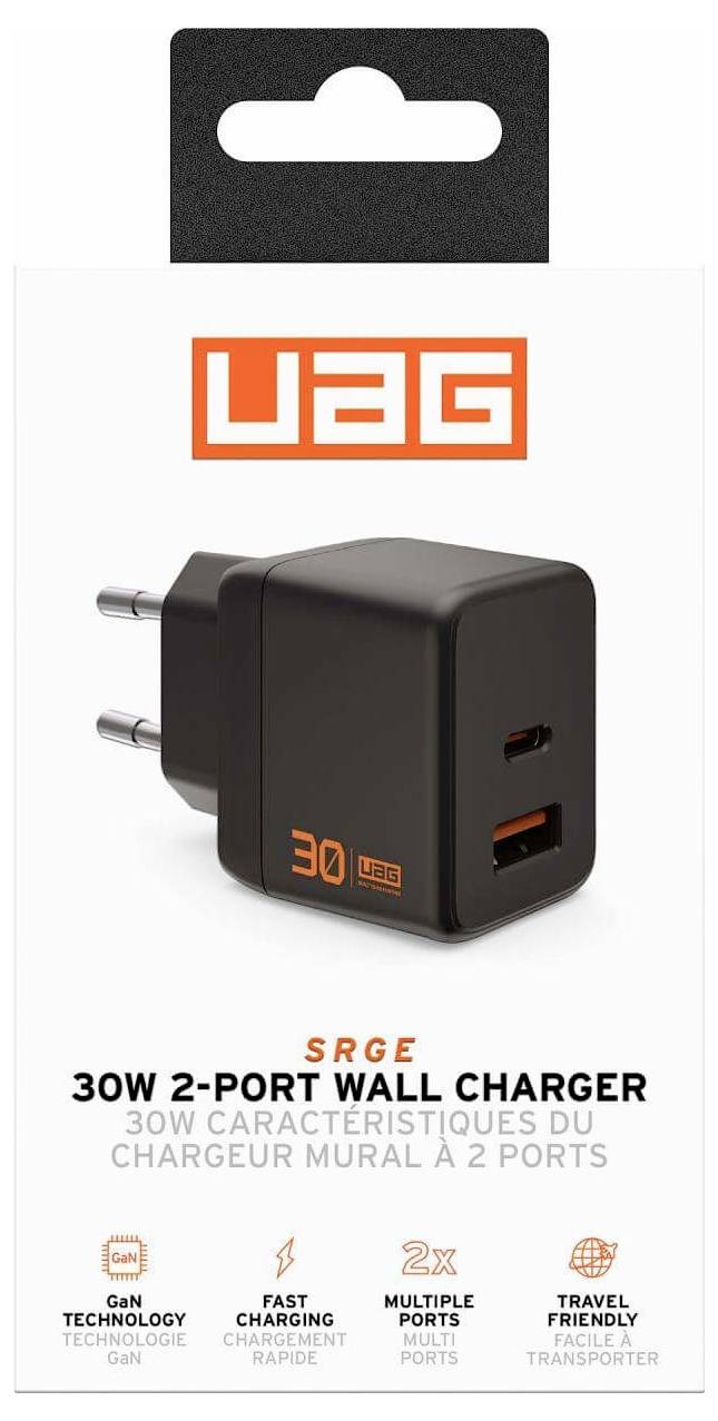 Urban Armor Gear SRGE Ladeadapter 30W USB-A Buchse, USB-C® Buchse Innenbereich