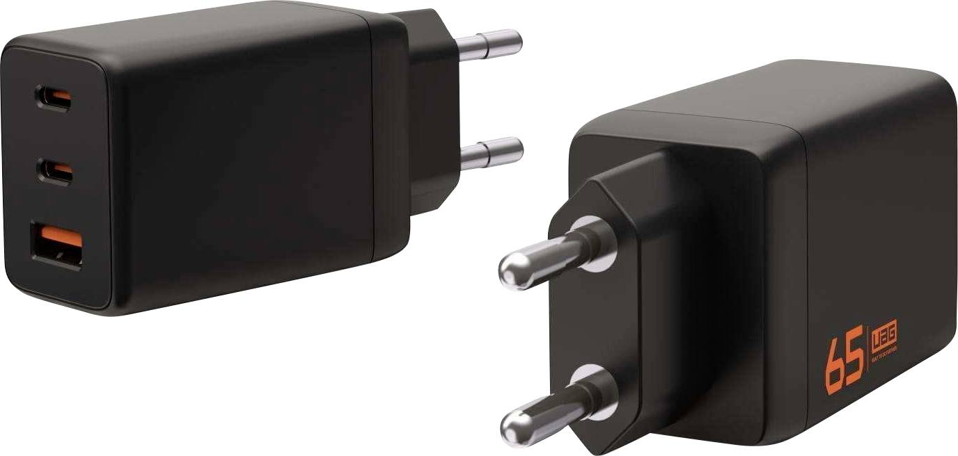 Urban Armor Gear SRGE Ladeadapter 65W USB-A Buchse, USB-C® 3.1 Buchse, USB-C® 3.2 Innenbereich