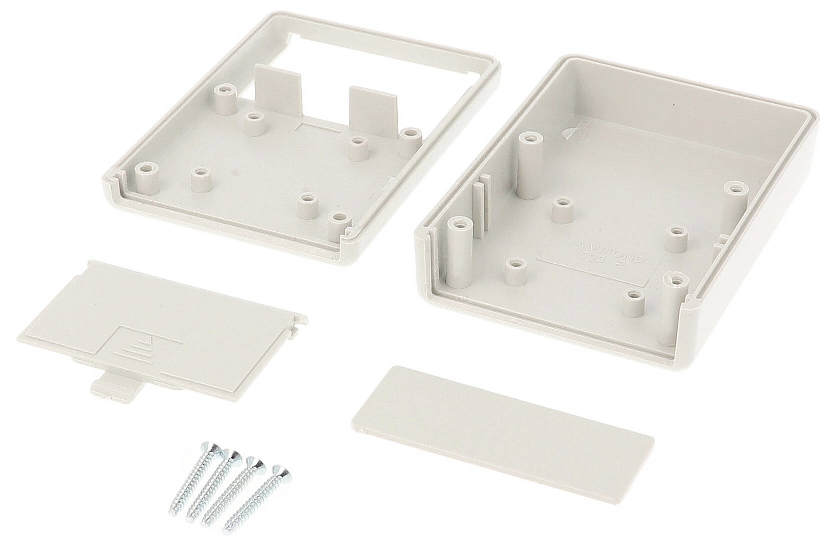 Hammond Electronics 1593WTBU Universal-Gehäuse 105 x 110 x 35 ABS Kunststoff Blau (transparent) 1St.