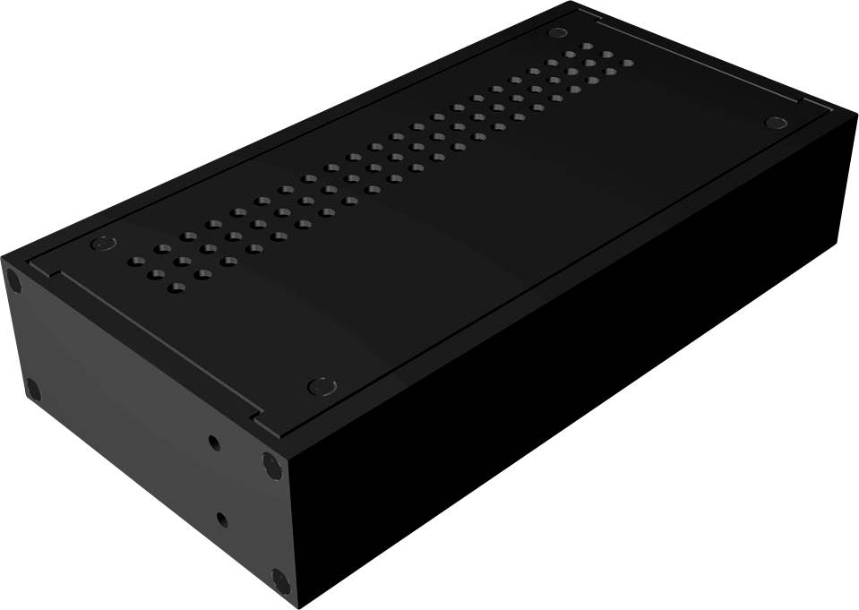 Hammond Electronics RM5U1928VBK Tisch-Gehäuse 222 x 422 x 711 Aluminium Schwarz 1 St.