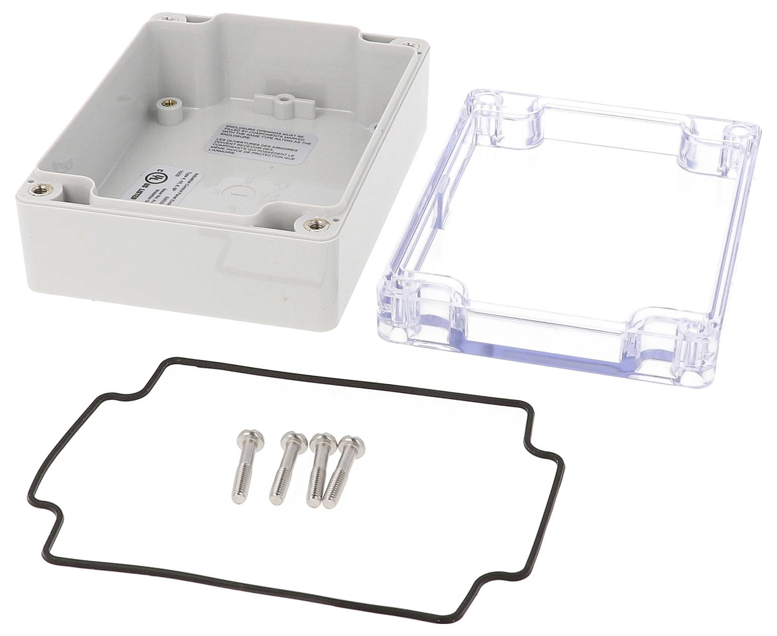 Hammond Electronics 1554FL2GYCL Gehäuse 119 x 89 x 45 Polycarbonat Hellgrau 1St.