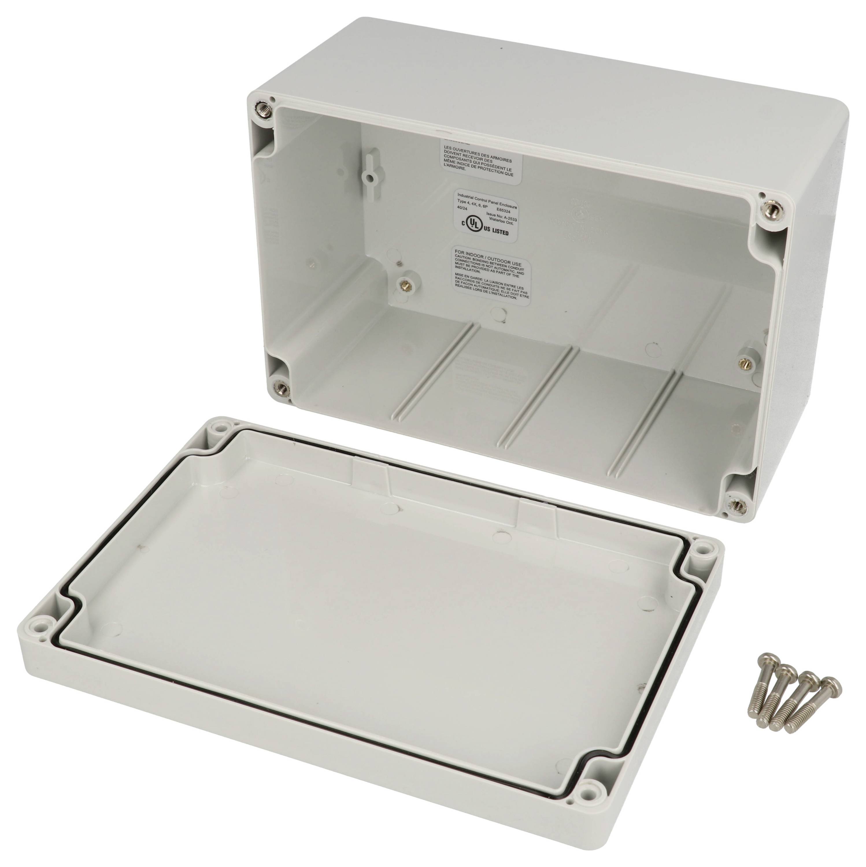 Hammond Electronics 1554NLGY Gehäuse 119 x 119 x 45 ABS Kunststoff Hellgrau 1St.