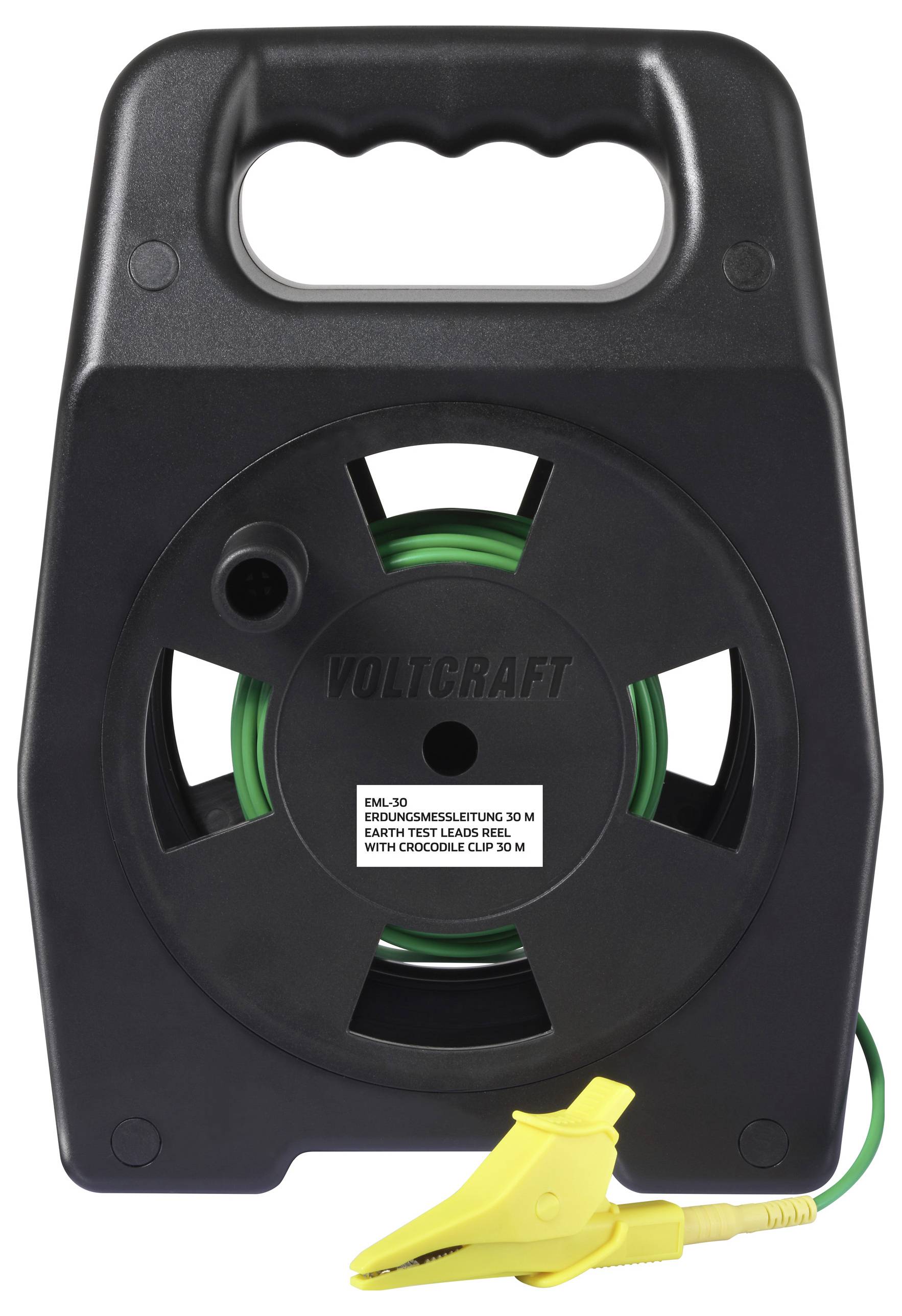 VOLTCRAFT EML-30 Massekabel Stecker 4mm Buchse 4mm 30m Green 1St.