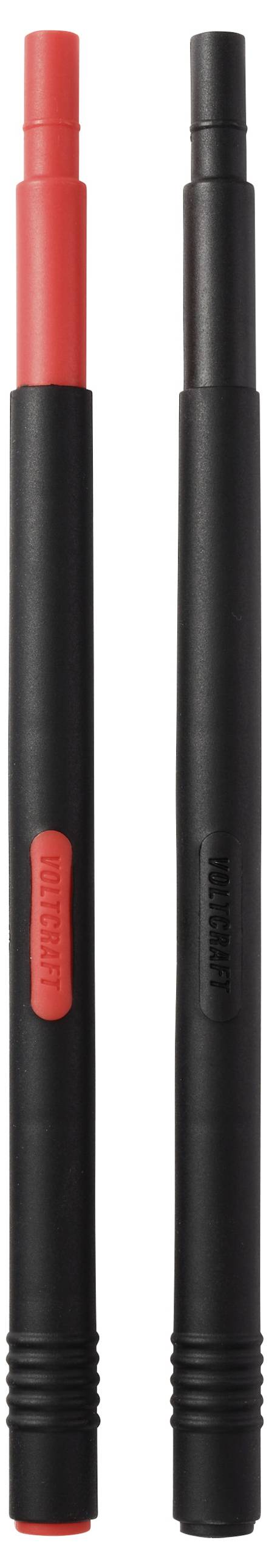 Zwei Teleskop-Zeiger, einer mit einem roten Griff und der andere mit einem schwarzen Griff, werden nebeneinander dargestellt.