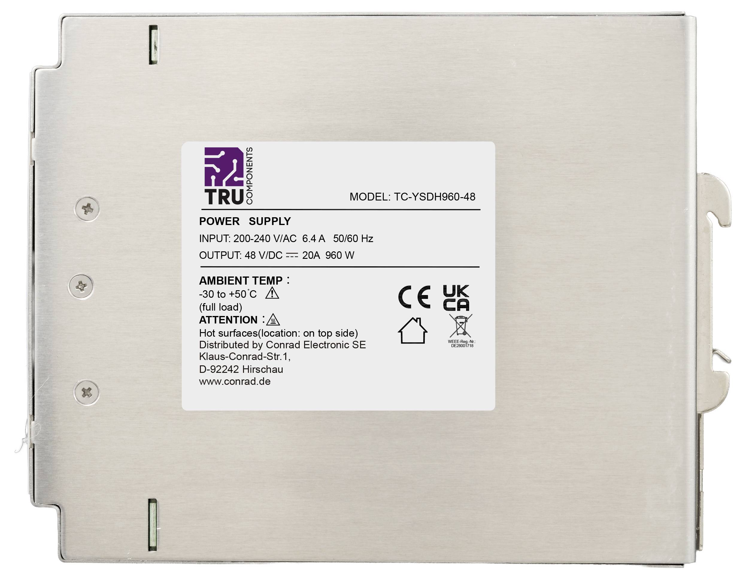 Stromversorgung mit Aufschrift „TRU COMPONENTS