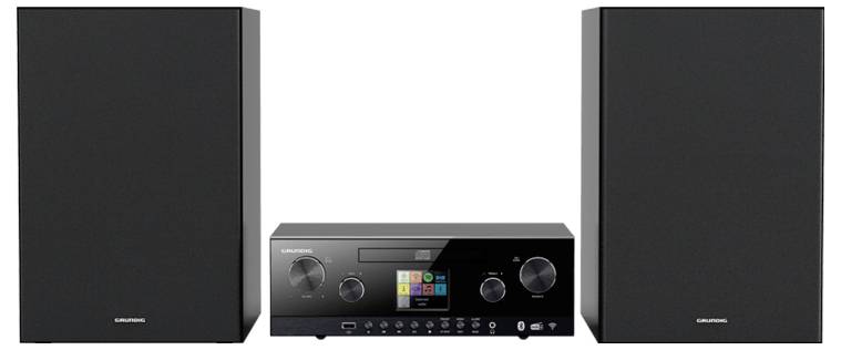 Grundig CMS 5000 Stereoanlage DAB+, Bluetooth®, CD, USB, AUX, 2 x 50W Schwarz