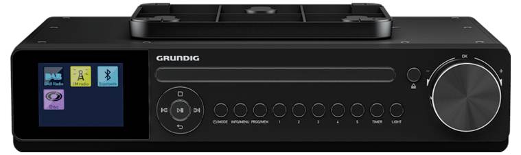 Grundig DKR 2000 Küchenradio DAB+, DAB CD, DAB+, MP3, USB, Bluetooth® Weckfunktion Schwarz