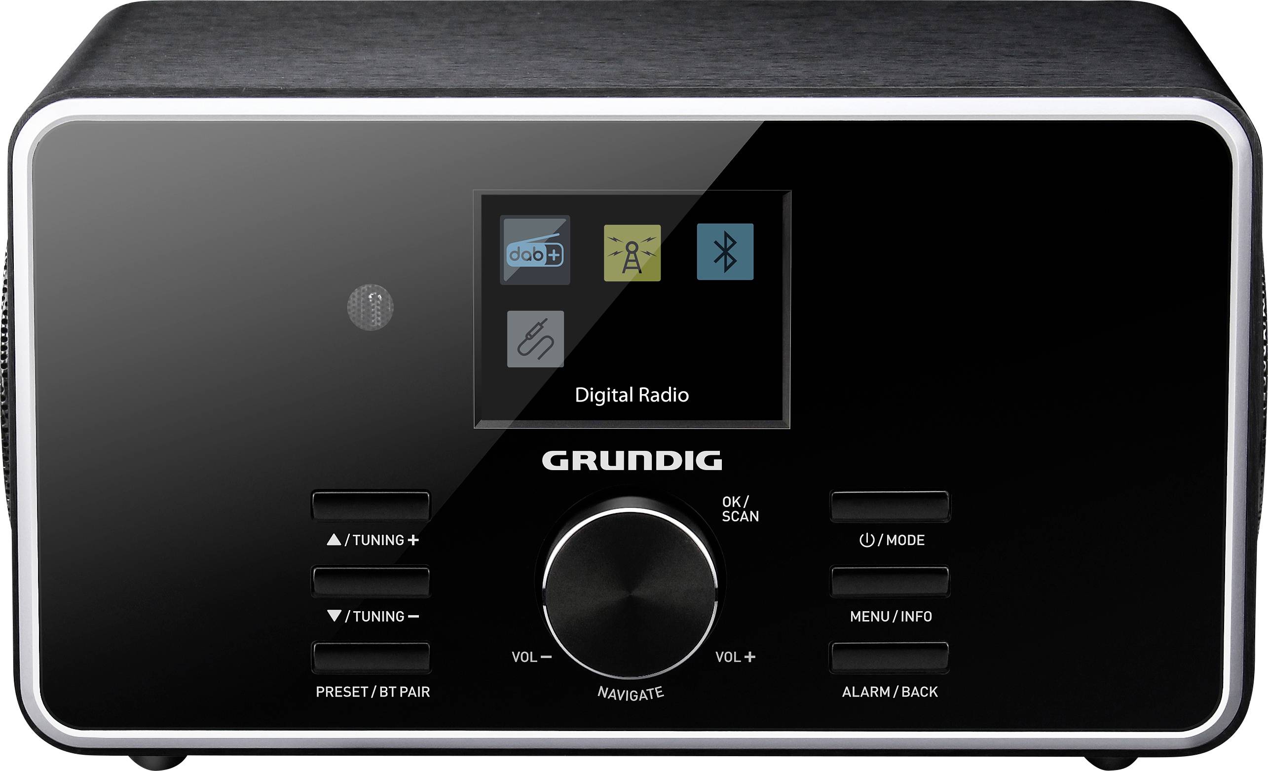Grundig DTR 4500 Tischradio DAB+, DAB DAB+, Bluetooth®, WLAN Schwarz
