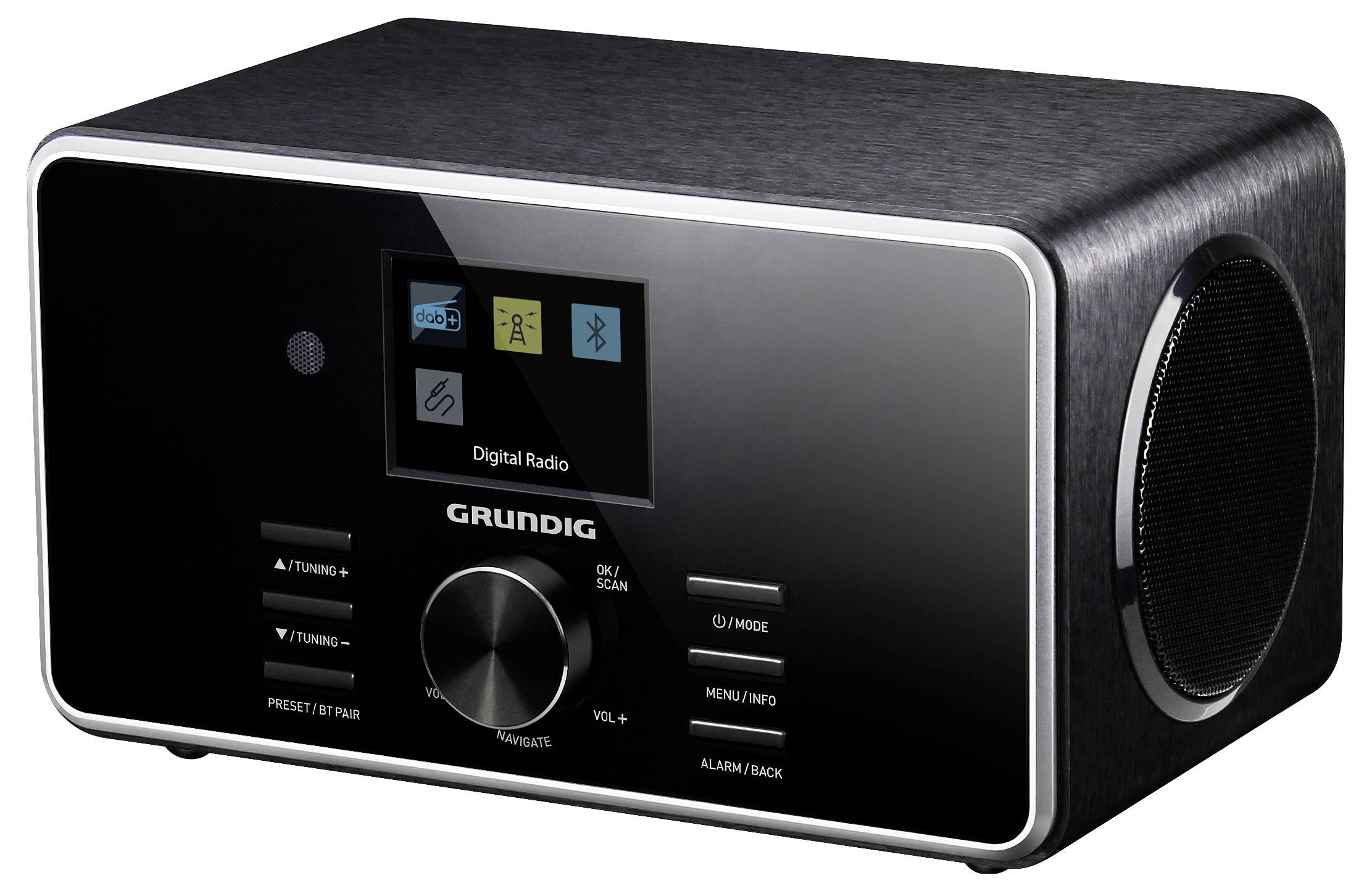 Grundig DTR 4500 Tischradio DAB+, DAB DAB+, Bluetooth®, WLAN Schwarz