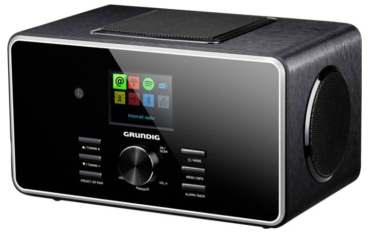 Grundig DTR 6000 X Tischradio DAB+, DAB, Internet DAB+, Internetradio, MP3, USB, Bluetooth®, AUX, WLAN Schwarz