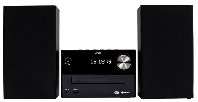 JVC UX-C25DAB Stereoanlage DAB+, Bluetooth®, CD, USB, Schwarz