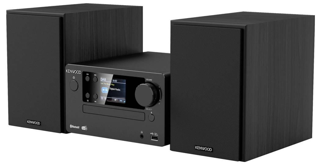 Kenwood M-725DAB-B Stereoanlage DAB+, Bluetooth®, CD, USB, 2 x 25W Schwarz