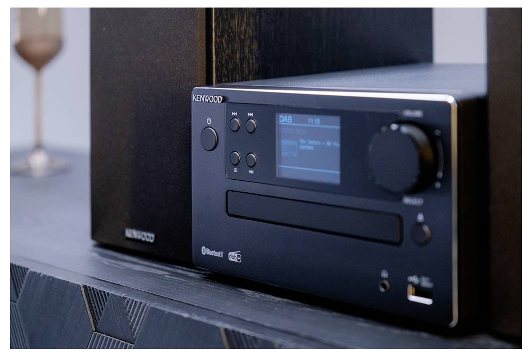 Kenwood M-725DAB-B Stereoanlage DAB+, Bluetooth®, CD, USB, 2 x 25W Schwarz