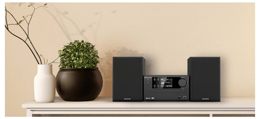 Kenwood M-725DAB-B Stereoanlage DAB+, Bluetooth®, CD, USB, 2 x 25W Schwarz