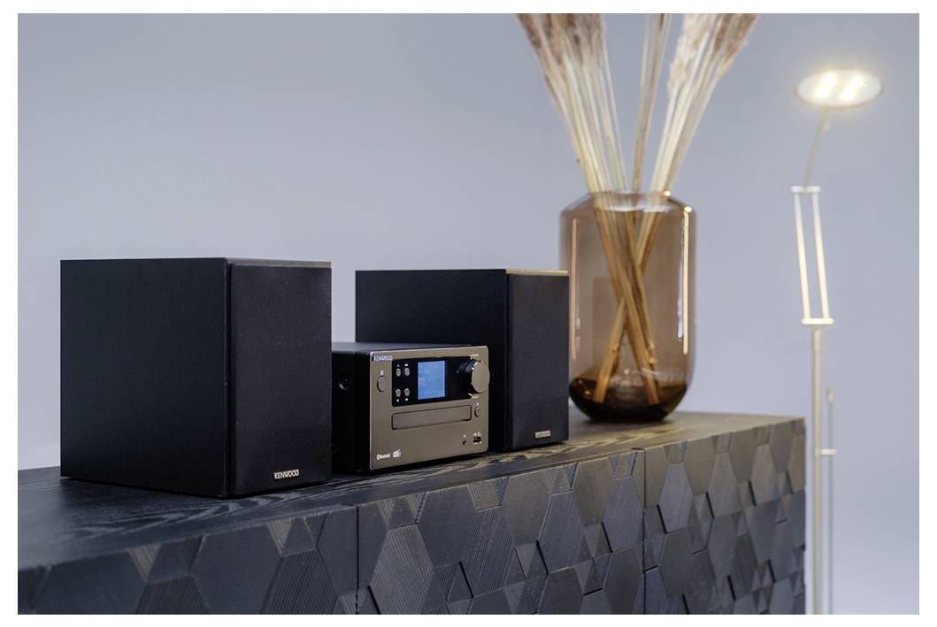 Kenwood M-725DAB-B Stereoanlage DAB+, Bluetooth®, CD, USB, 2 x 25W Schwarz