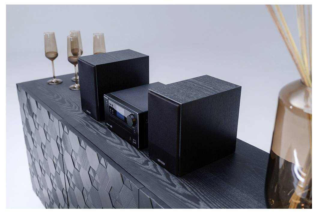 Kenwood M-725DAB-B Stereoanlage DAB+, Bluetooth®, CD, USB, 2 x 25W Schwarz