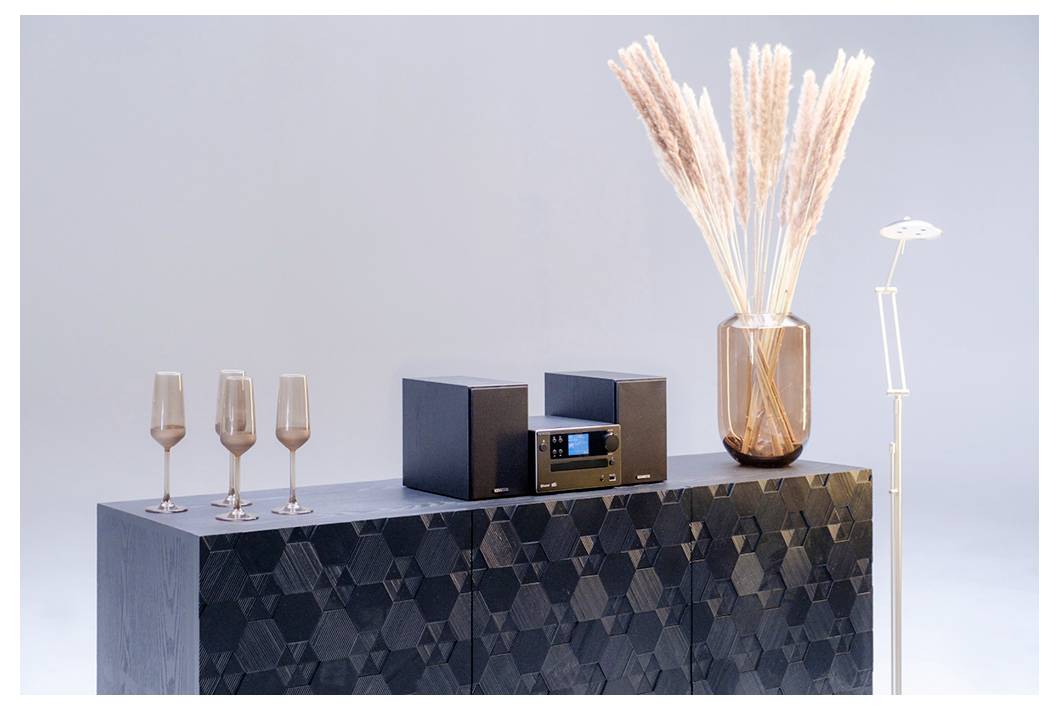 Kenwood M-725DAB-B Stereoanlage DAB+, Bluetooth®, CD, USB, 2 x 25W Schwarz