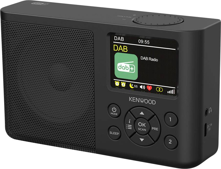 Kenwood CR-M33DAB Tischradio DAB+, FM DAB+, UKW Schwarz