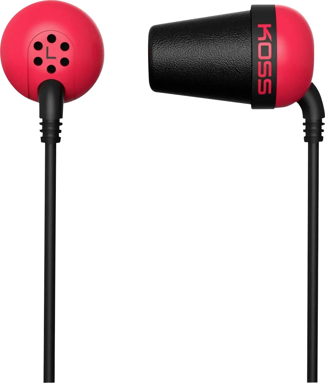 KOSS The Plug Colors In Ear Kopfhörer kabelgebunden Stereo Rot HiFi