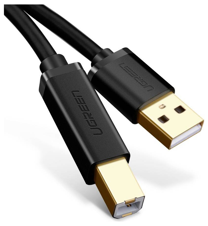 UGREEN USB-Kabel USB 2.0 USB-A Stecker, USB-B Stecker 1.5m Schwarz 10350