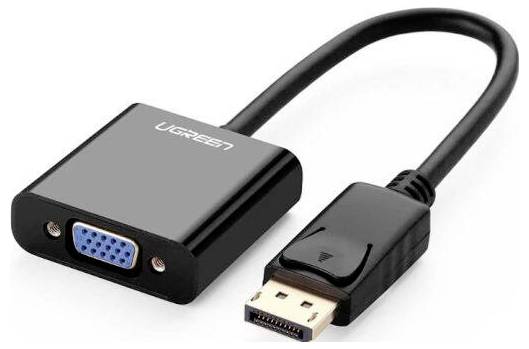 UGREEN USB-Kabel DisplayPort Stecker, VGA 15pol. Buchse 0.15m Schwarz 20415