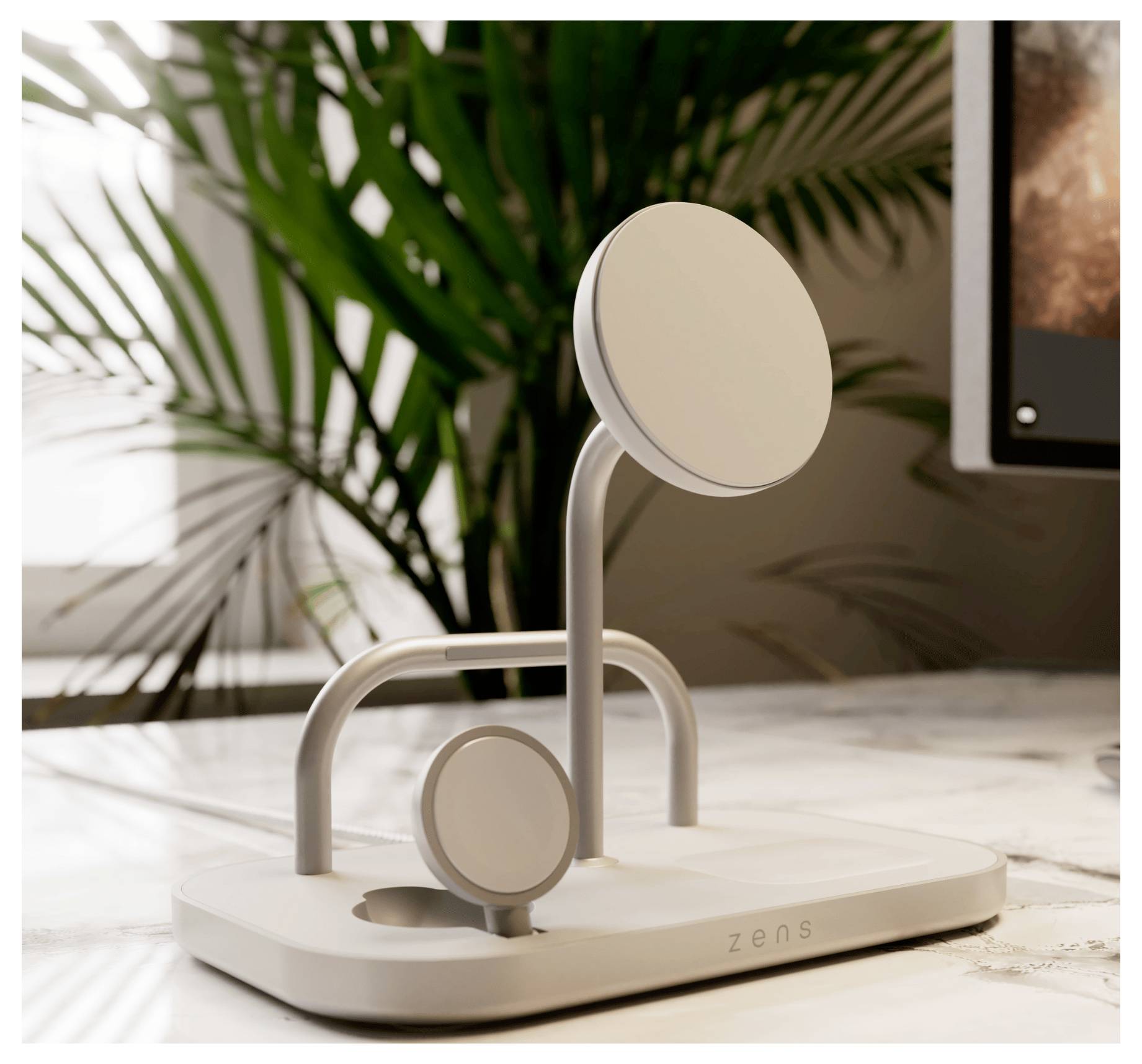 ZENS Induktions-Ladegerät ZEDC29W/00 ZEDC29W/00 Silber, Weiß