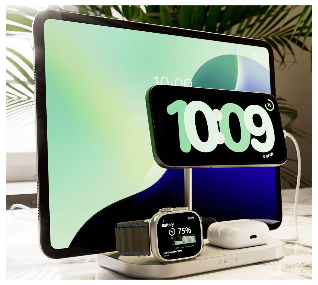 ZENS Induktions-Ladegerät ZEDC29W/00 ZEDC29W/00 Silber, Weiß