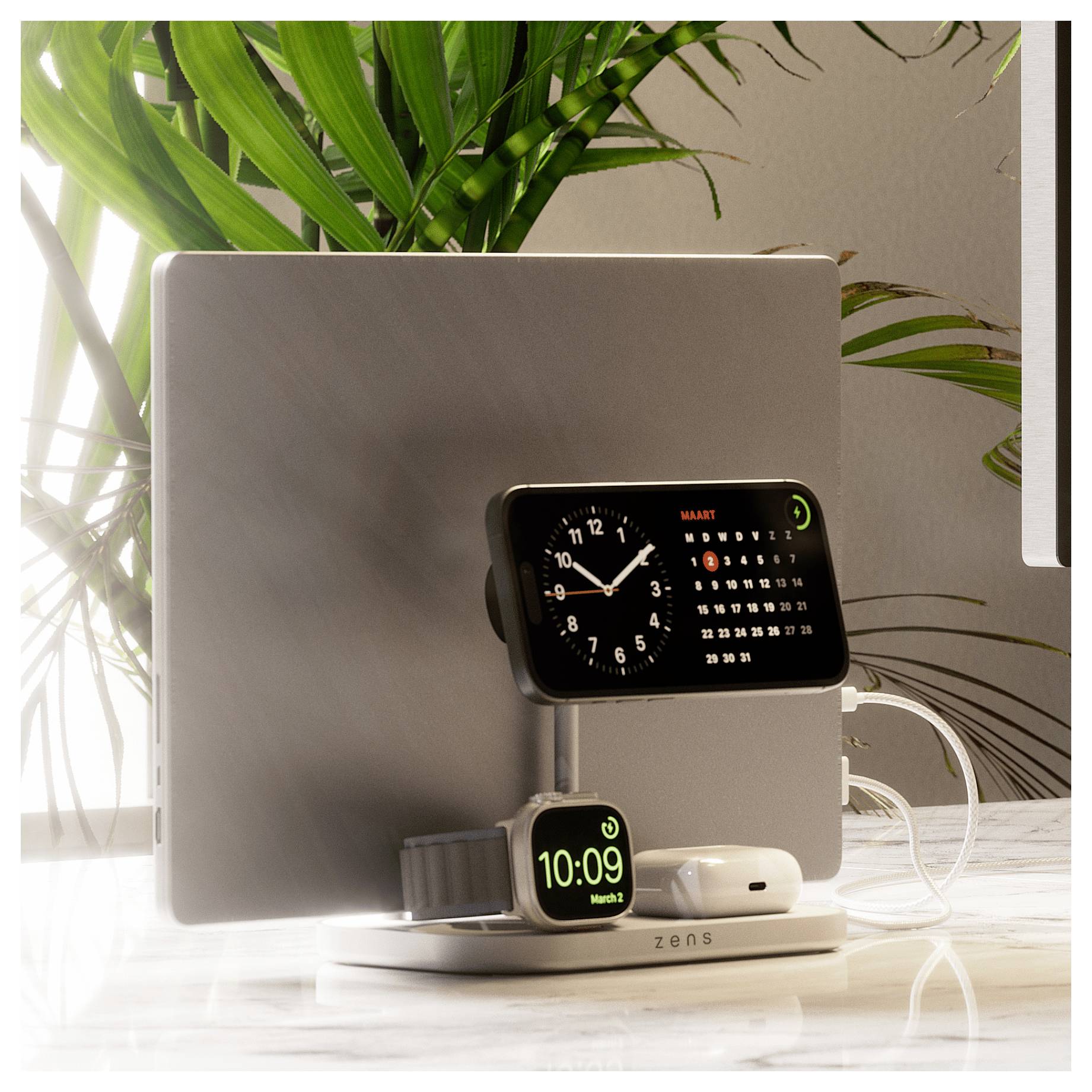 ZENS Induktions-Ladegerät ZEDC29W/00 ZEDC29W/00 Silber, Weiß