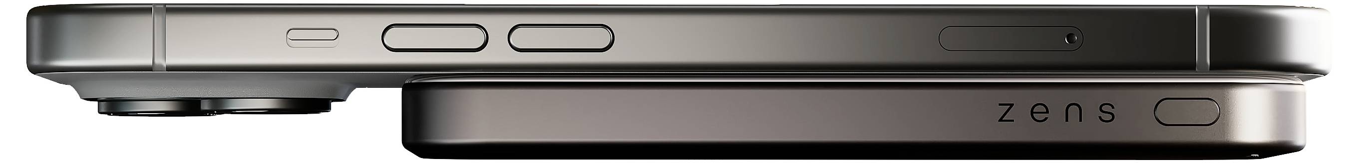 ZENS ZEPP05B/00 Powerbank 5000 mAh Qi Wireless Charging Li-Ion USB Schwarz