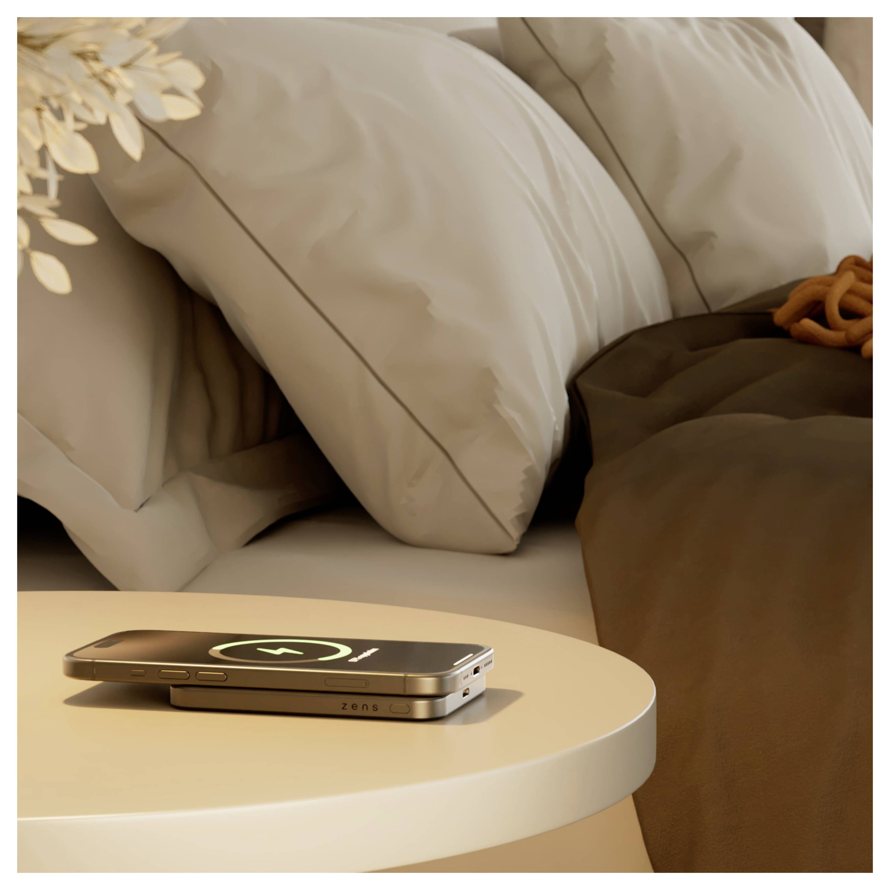 ZENS ZEPP05B/00 Powerbank 5000 mAh Qi Wireless Charging Li-Ion USB Schwarz