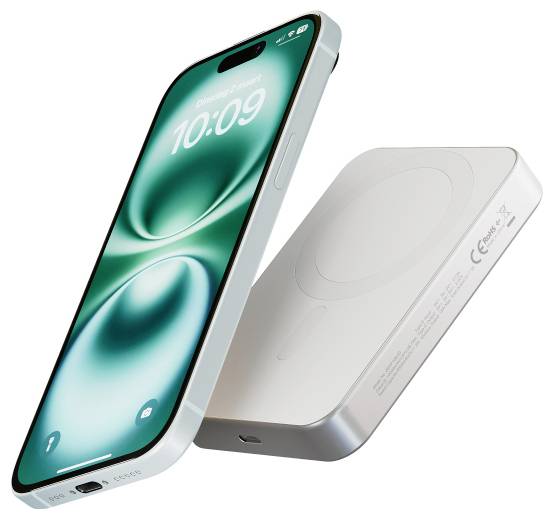 ZENS ZEPP10W/00 Powerbank 10000 mAh Qi Wireless Charging Li-Ion USB Weiß