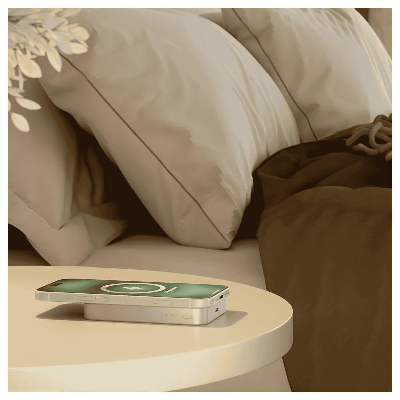 ZENS ZEPP10W/00 Powerbank 10000 mAh Qi Wireless Charging Li-Ion USB Weiß