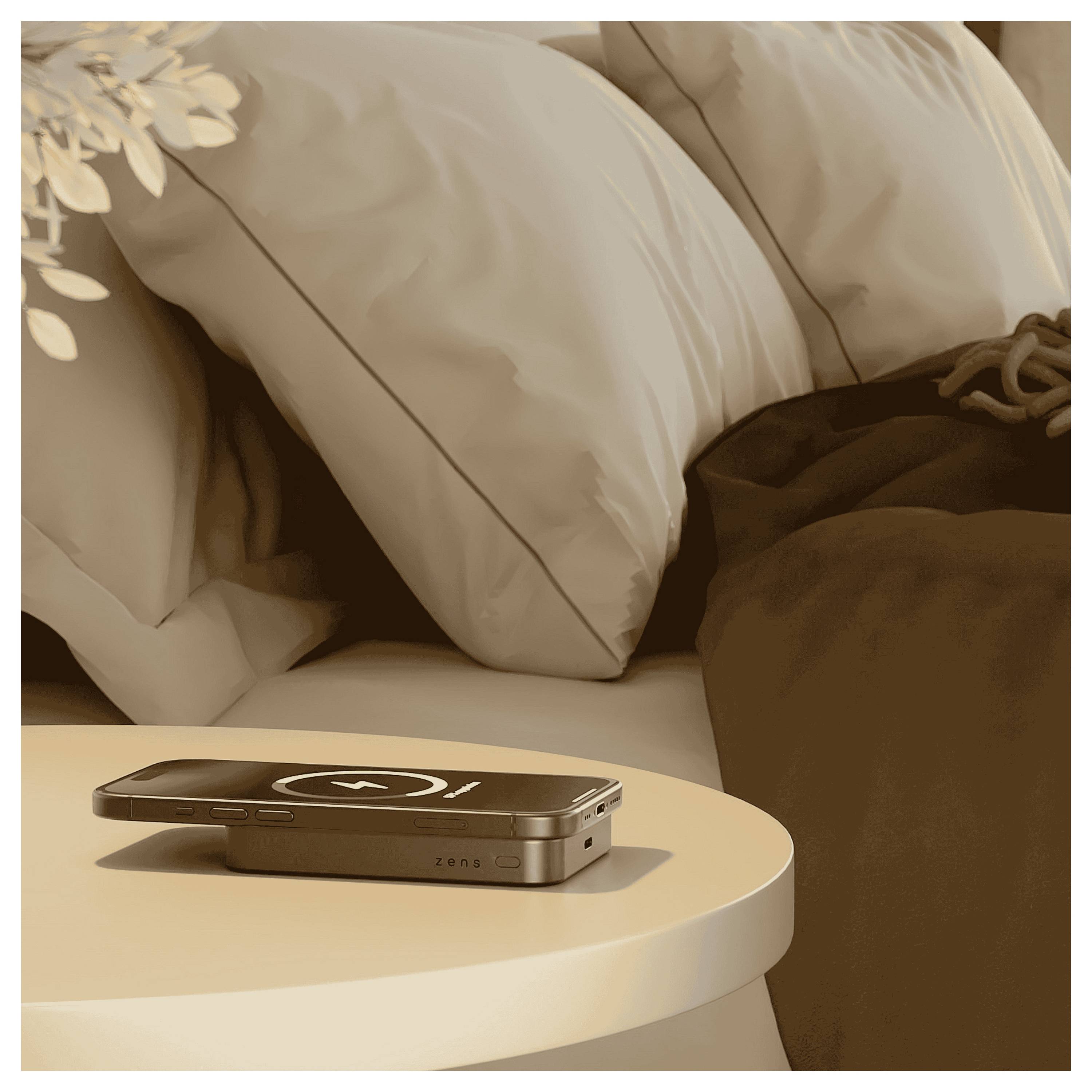 ZENS ZEPP10B/00 Powerbank 10000 mAh Qi Wireless Charging Li-Ion USB Schwarz